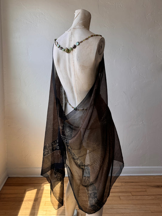 Aphrodite Beaded Scarf Dress