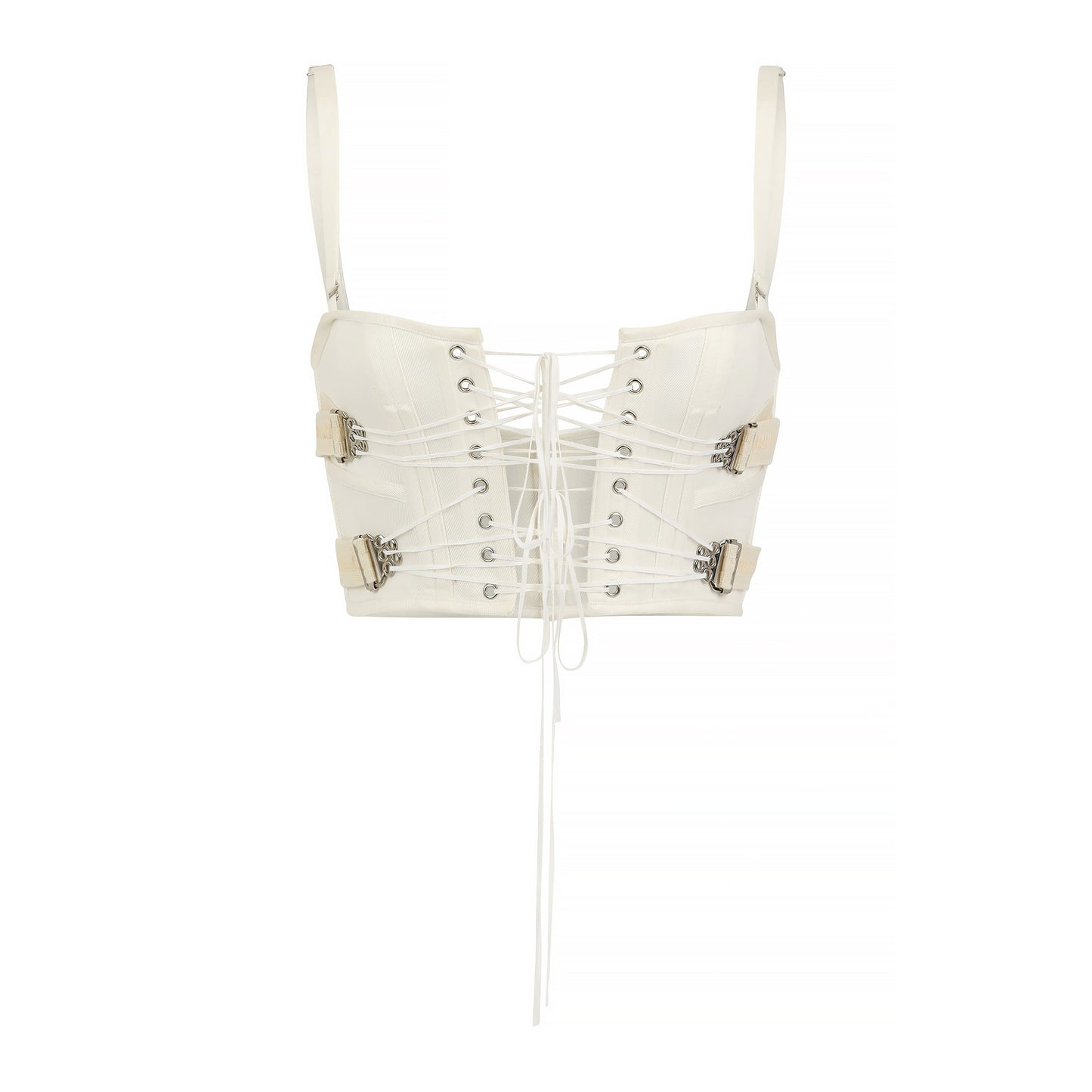 Buckle Waist Corset in Pearl