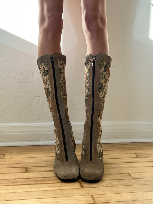 1970s Tapestry Boots (US 8)