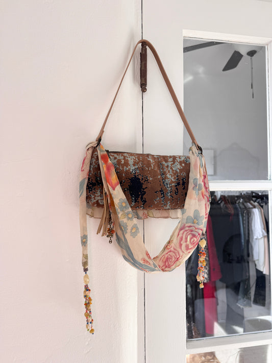 Vintage Chiffon Ruffle Purse