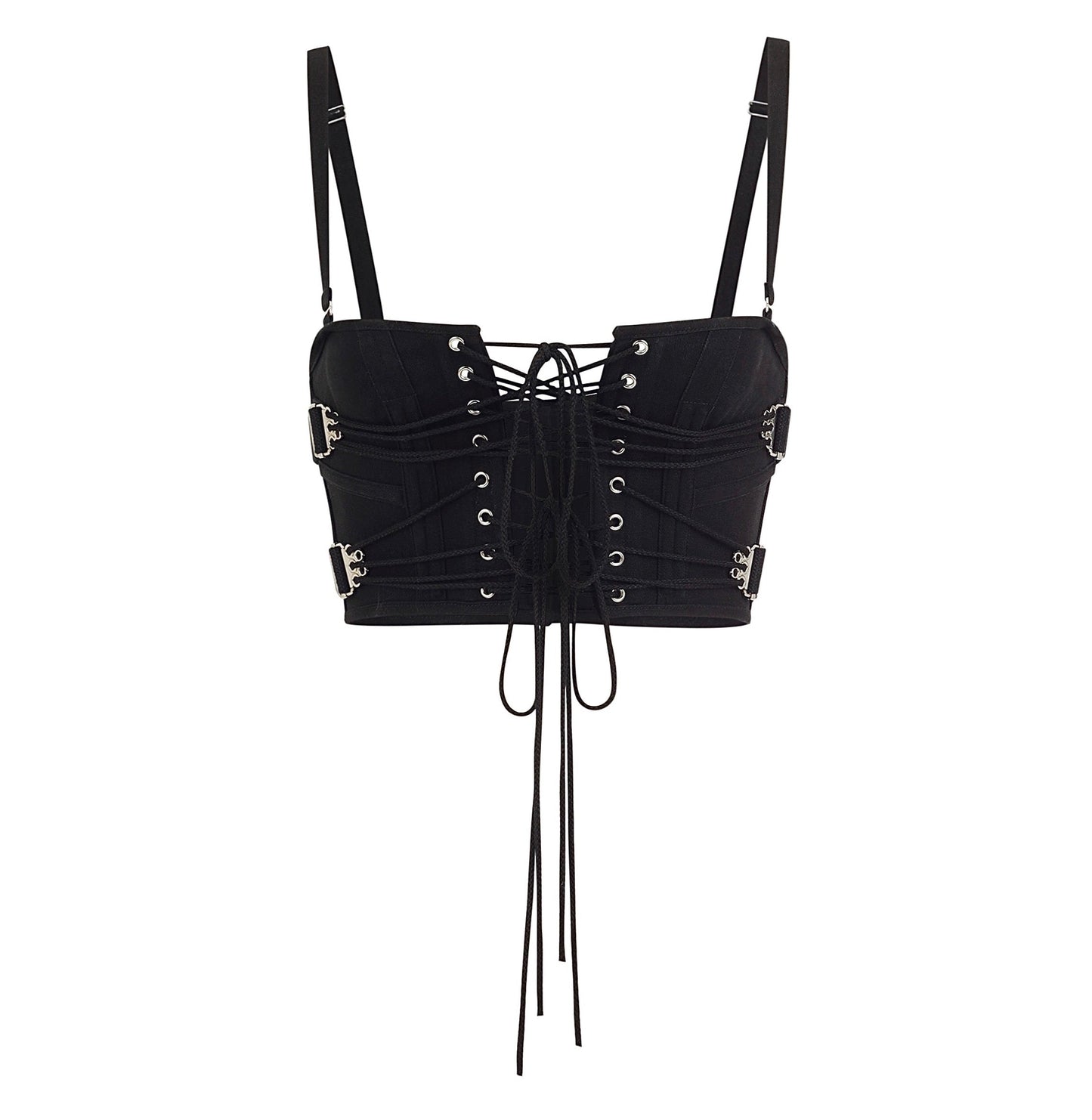 Buckle Waist Corset in Midnight