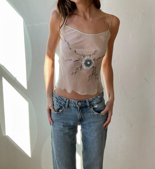 Silk Watercolor Top (XXS/XS)