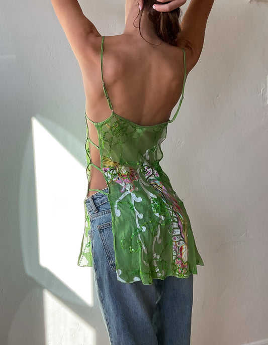 Sheer Sequined Top (S)