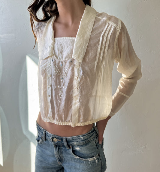 Silk Edwardian Blouse (XS)