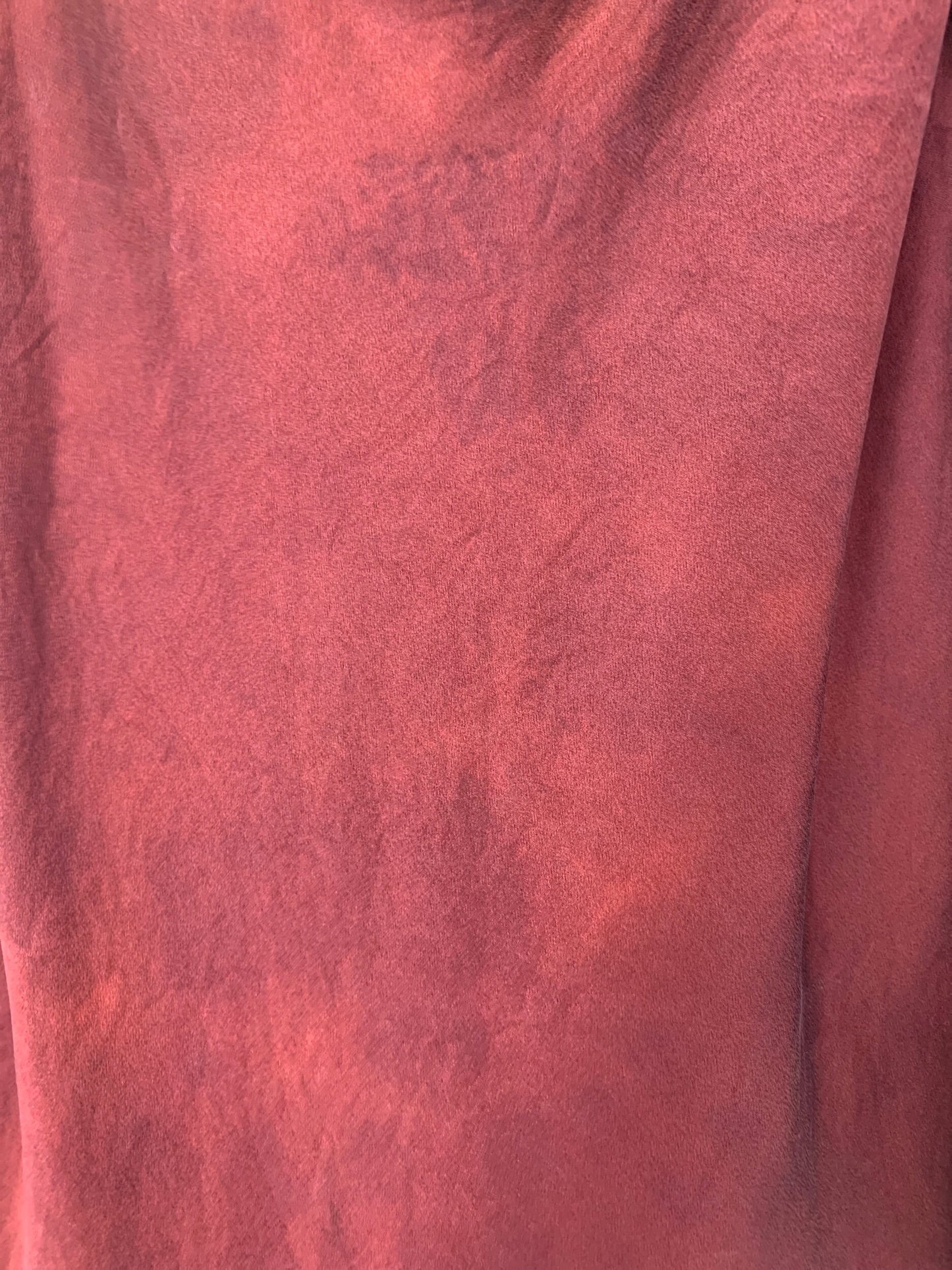Maroon Tie Dye Silk Slip (S)