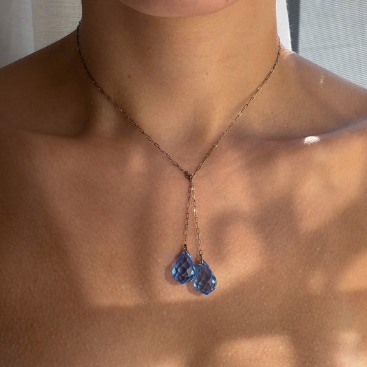 Glass Teardrop Necklace