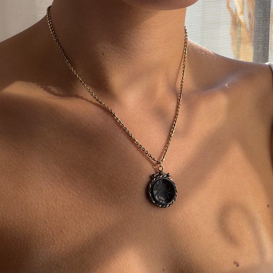 Glowing Intaglio Necklace