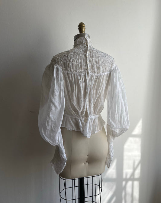 Edwardian Pleated Blouse (XXS/XS)