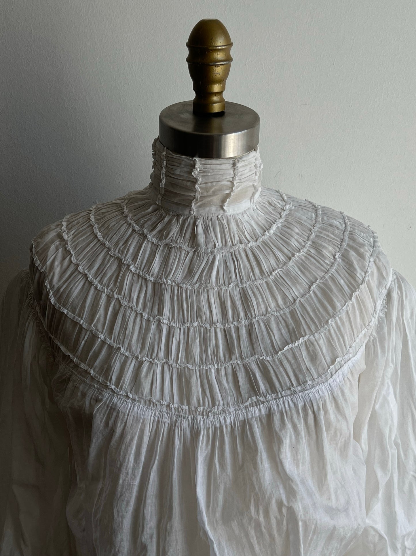 Edwardian Pleated Blouse (XXS/XS)