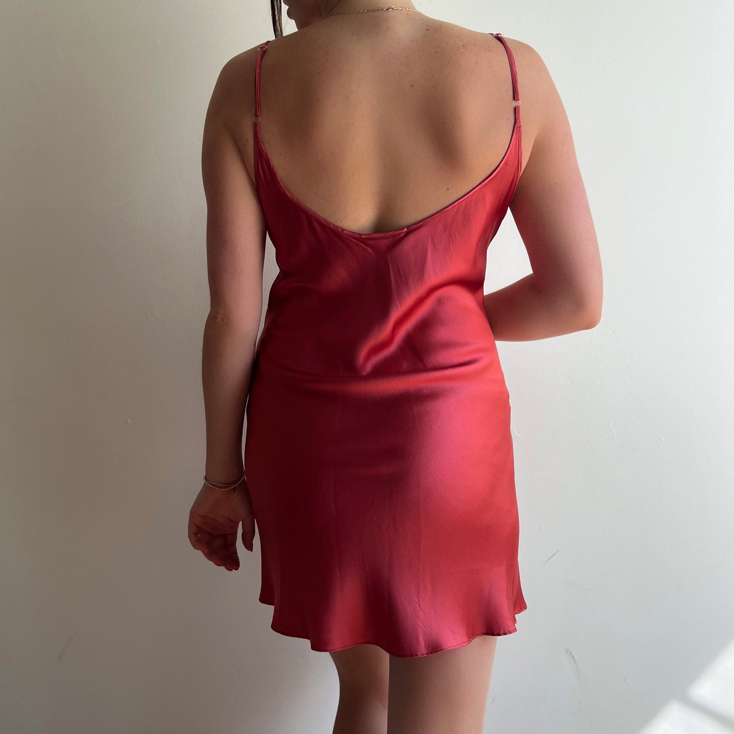 Ruched Silk Slip (L)