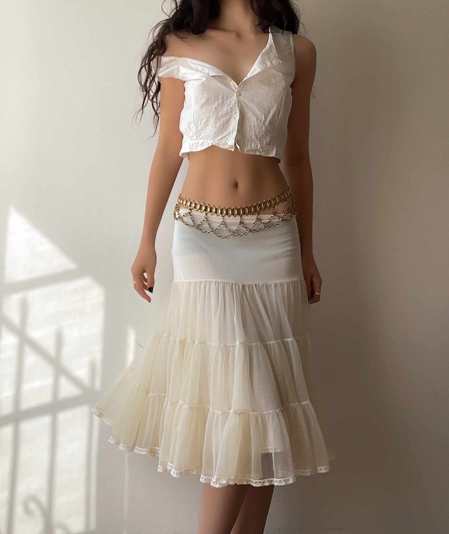 Ivory Cream Skirt (S-L)