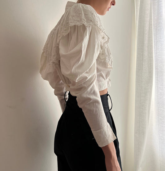 Leg-o-Mutton Edwardian Blouse (XXXS/XXS)