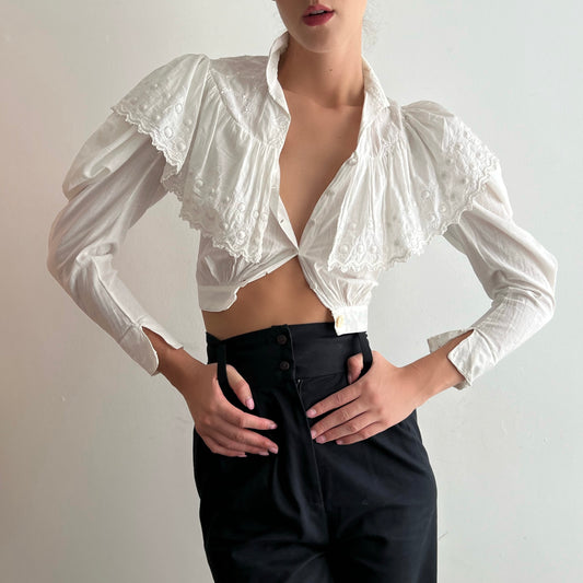 Leg-o-Mutton Edwardian Blouse (XXXS/XXS)