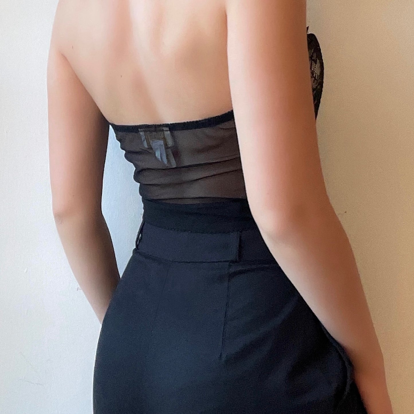 Black Lace Bustier (34B/32C)