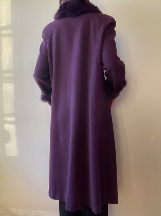 Wool Fur Coat (S/M)