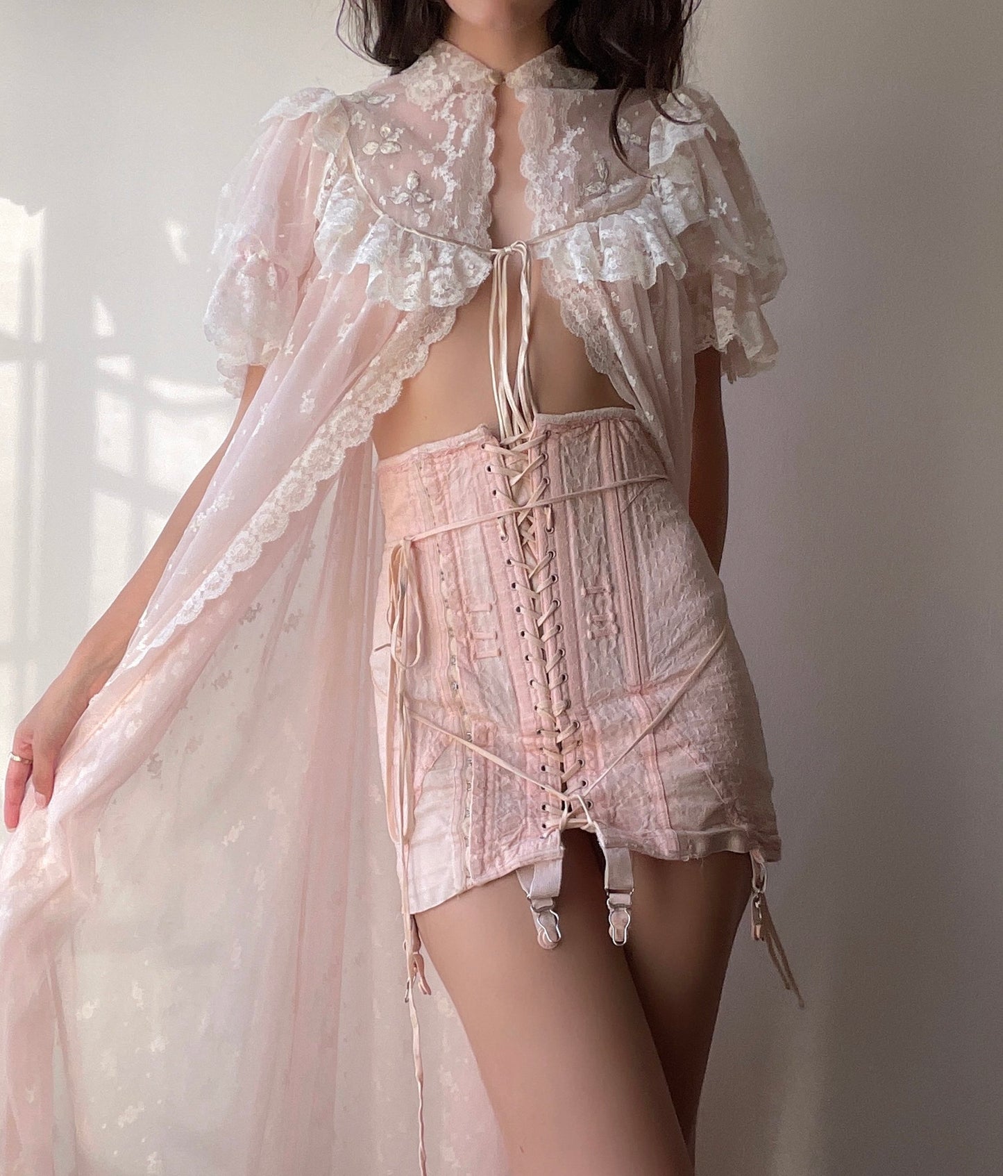 Pink 1940s Girdle Skirt (26")