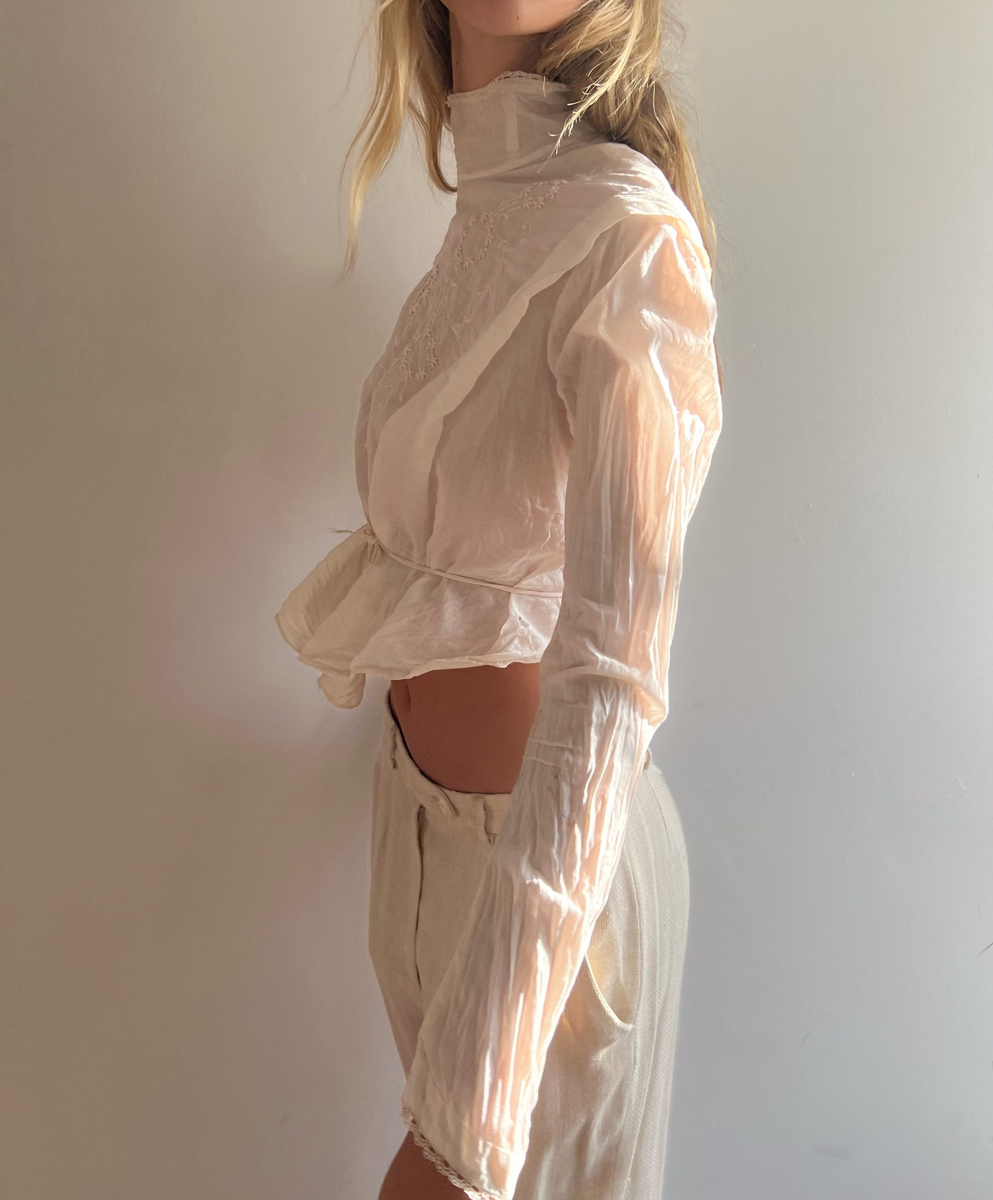 Edwardian Lawn Blouse (XXS/XS)