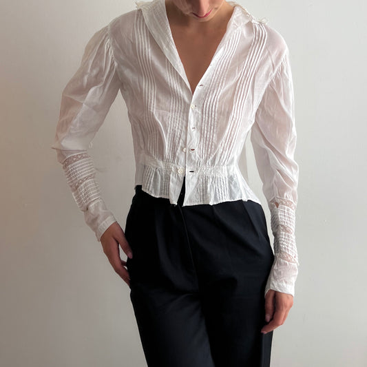 Edwardian Frill Blouse (XXS/XS)