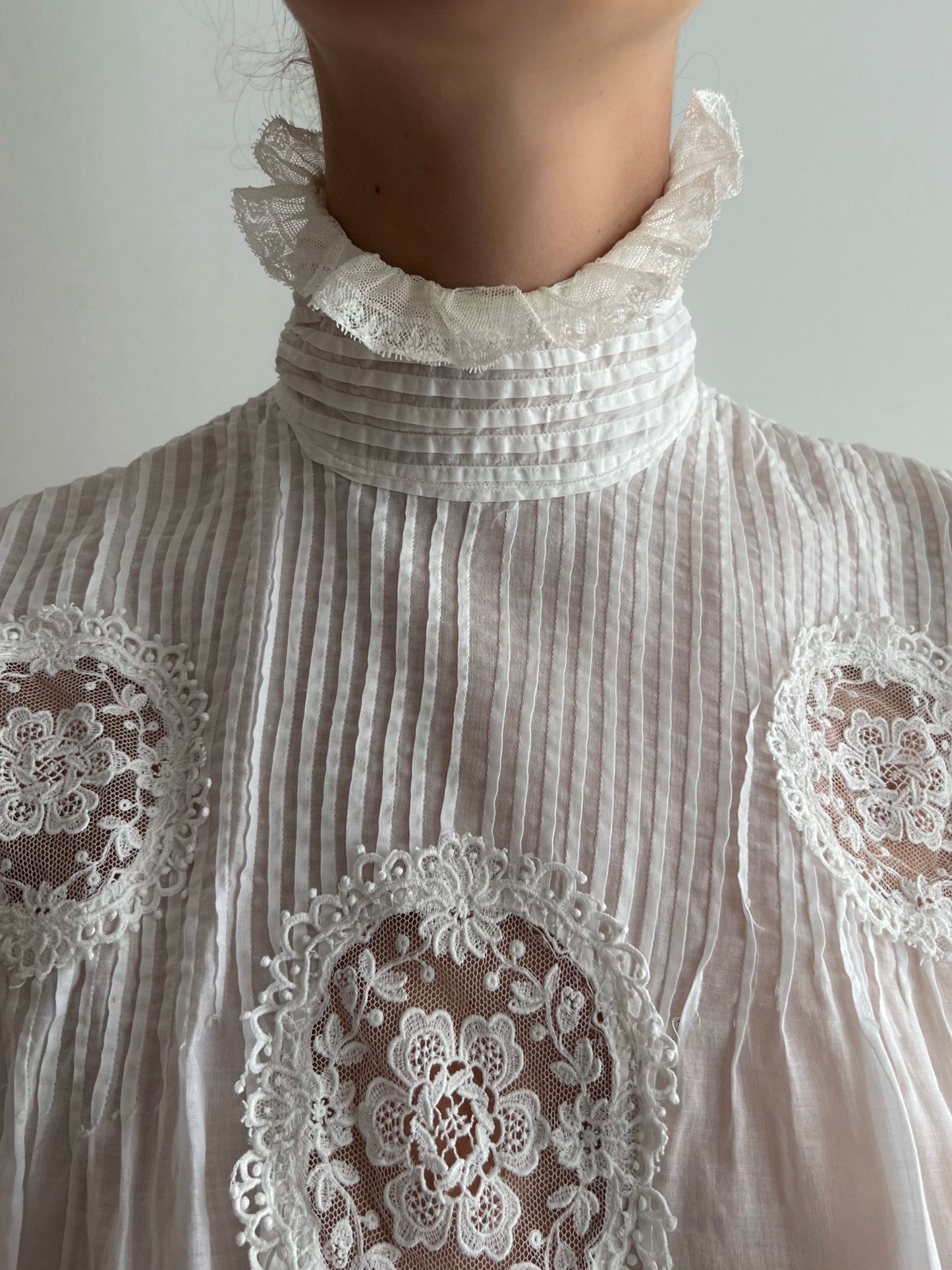 Edwardian Frill Blouse (XXS/XS)