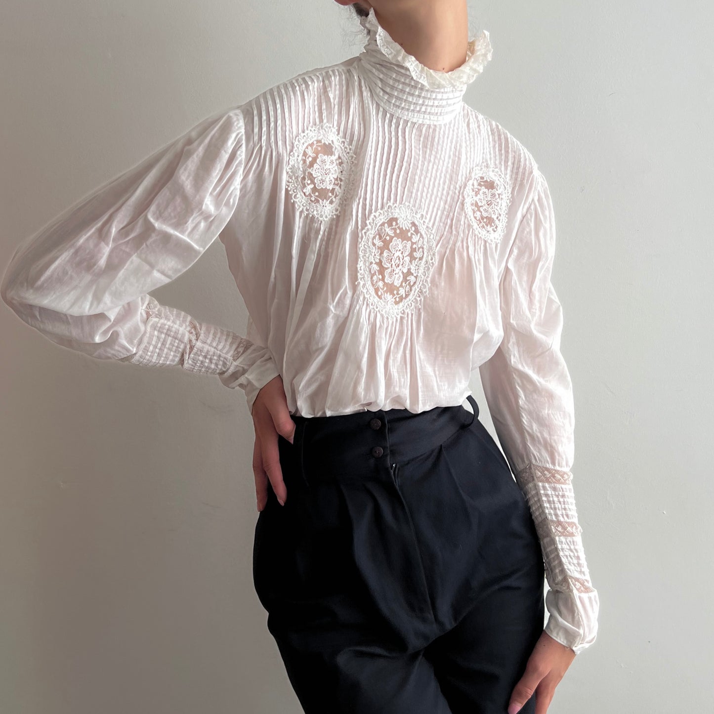 Edwardian Frill Blouse (XXS/XS)
