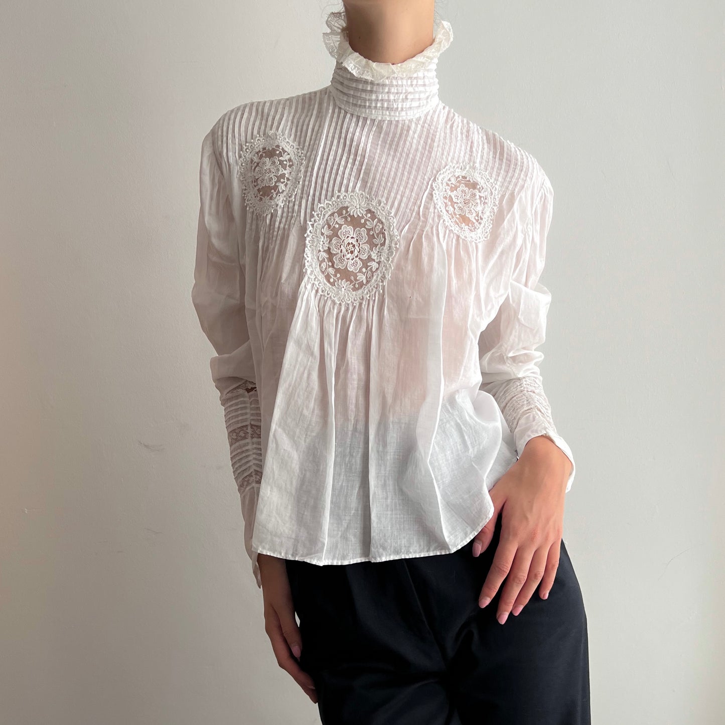Edwardian Frill Blouse (XXS/XS)