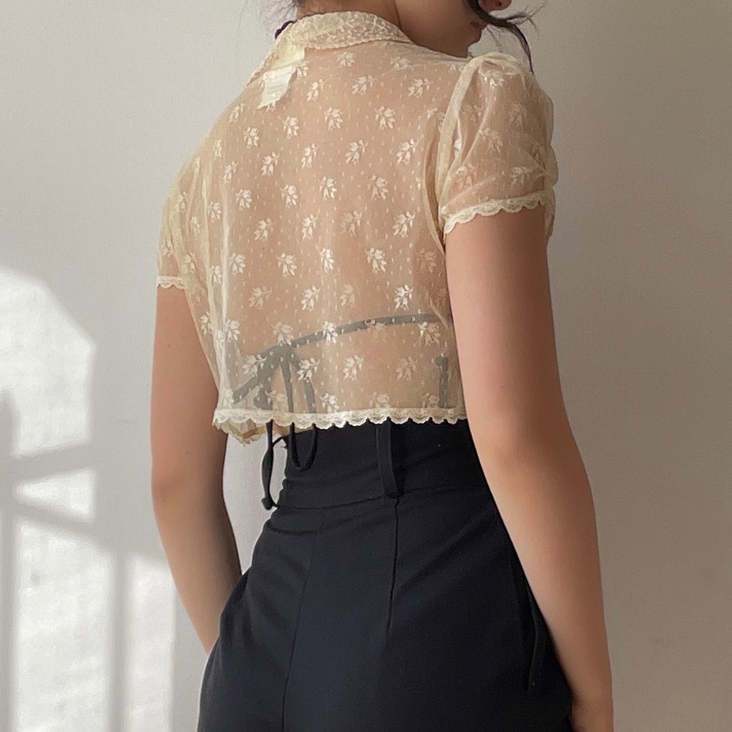 Gunne Sax Lace Top (XS/S)