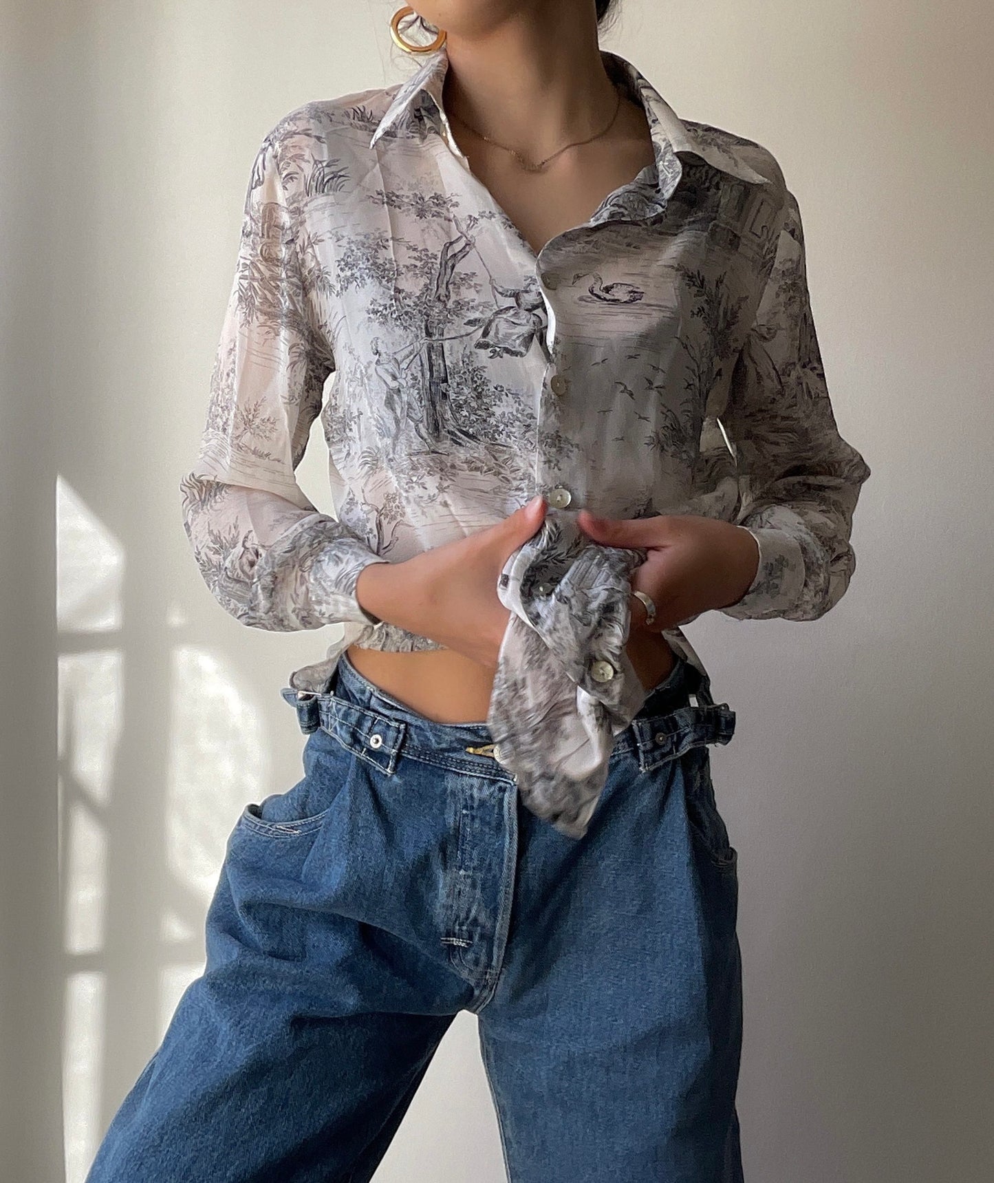 Toile Silk Blouse (S/M)
