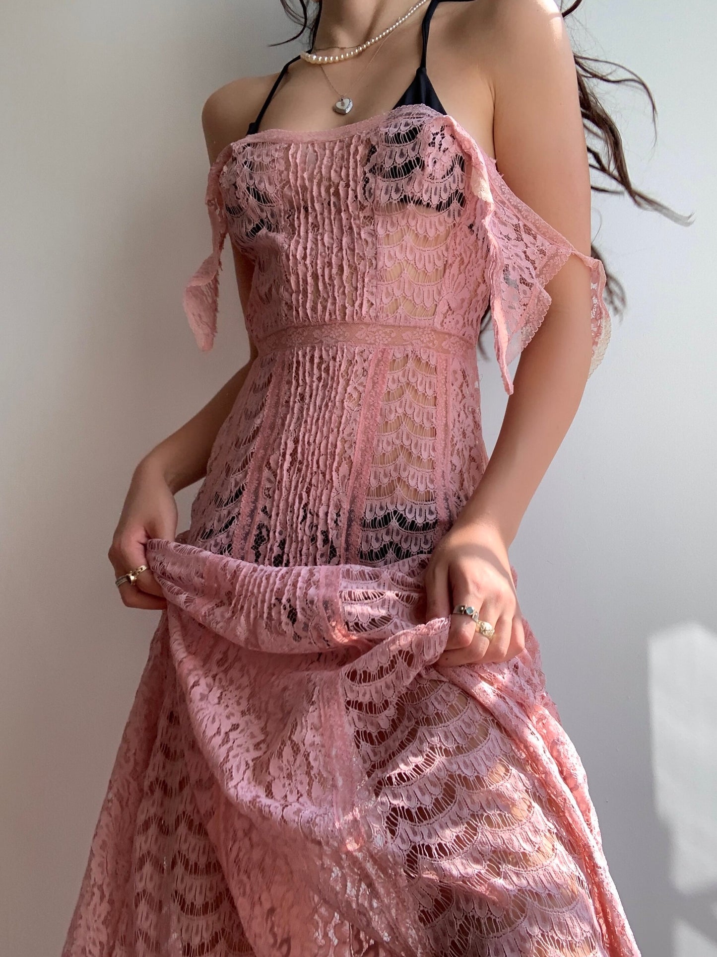 Flutter Lace Gown (S)