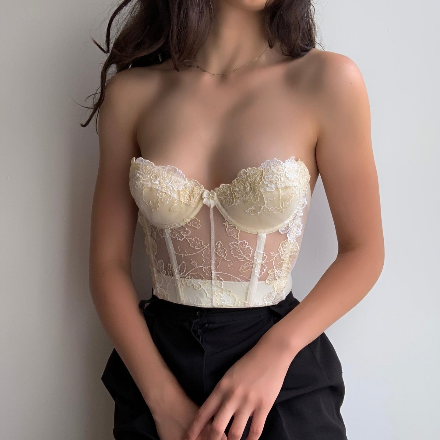 Golden Mesh Bustier (32C/34C)