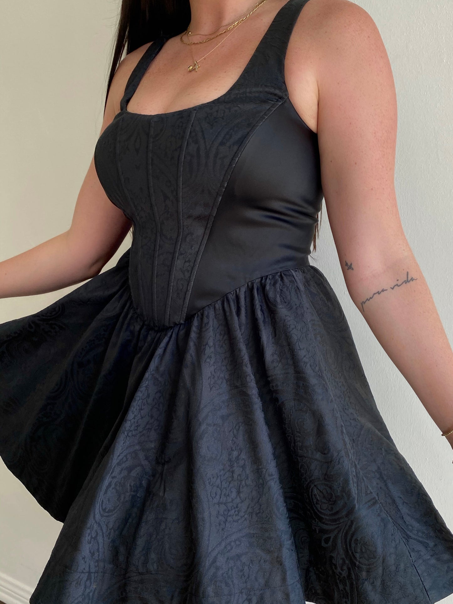Midnight Corset Dress (M/L)