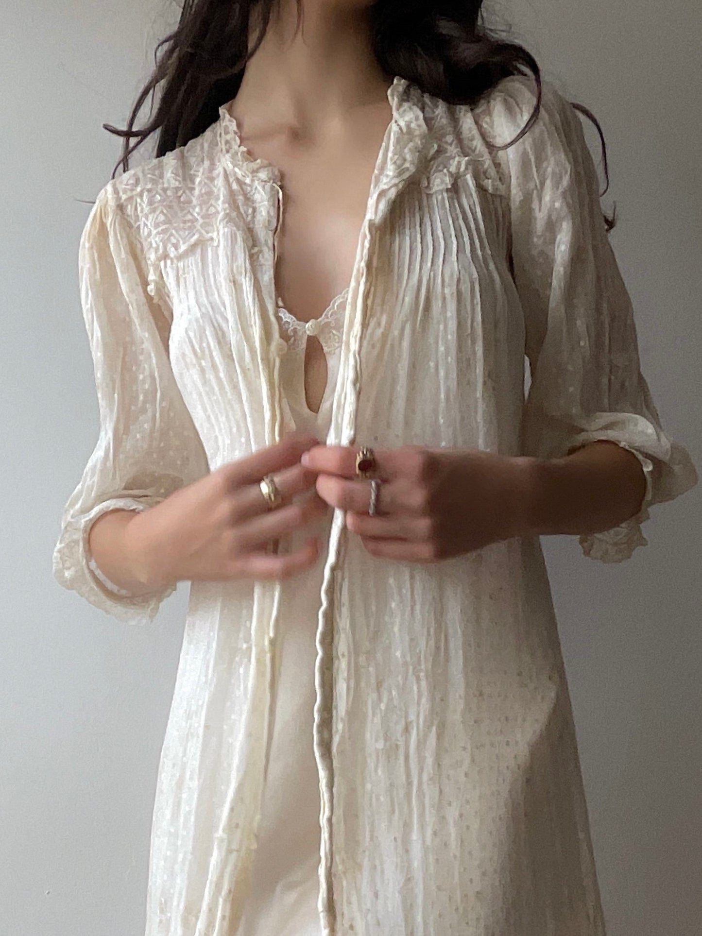 Edwardian Cotton Duster (XS/S)