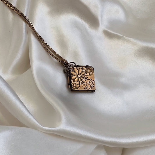 Floral Locket Necklace