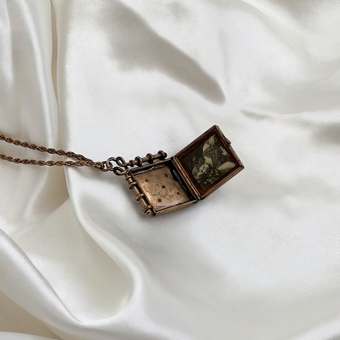 Victorian Arrow Locket Necklace