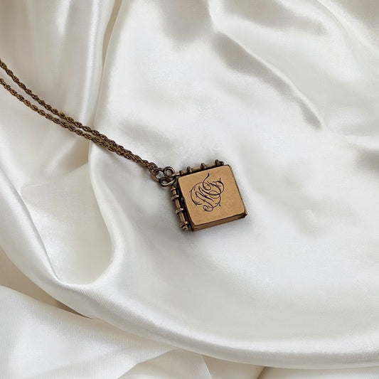 Victorian Arrow Locket Necklace