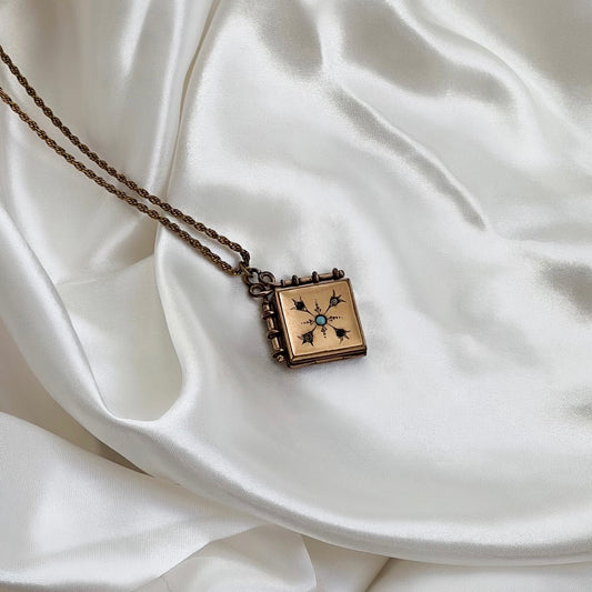 Victorian Arrow Locket Necklace