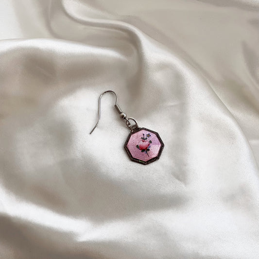 Pink Rosebud Earring