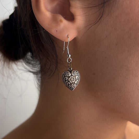 Heart Drop Earring