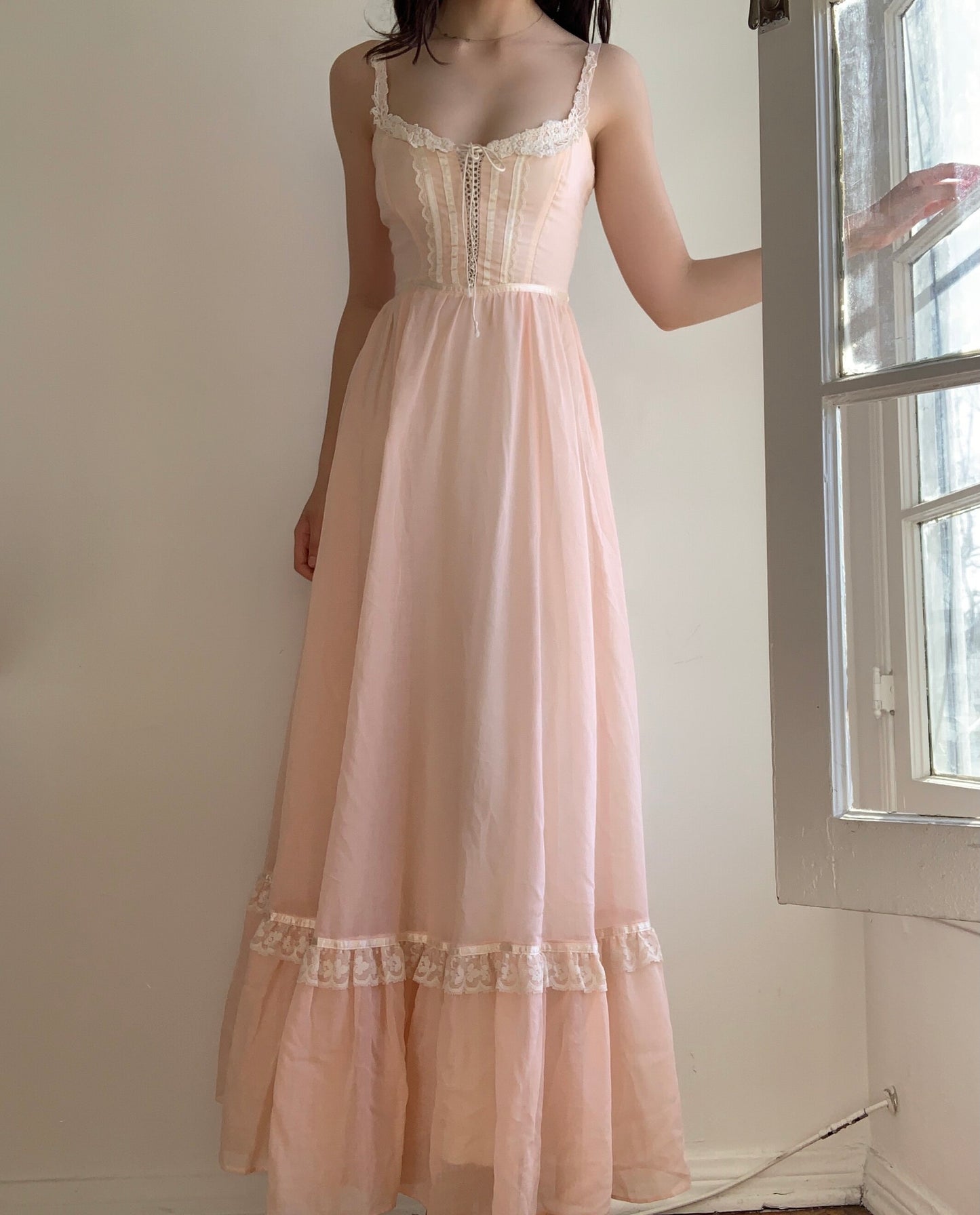 Gunne Sax Pink Dream Dress (XXS/XS)