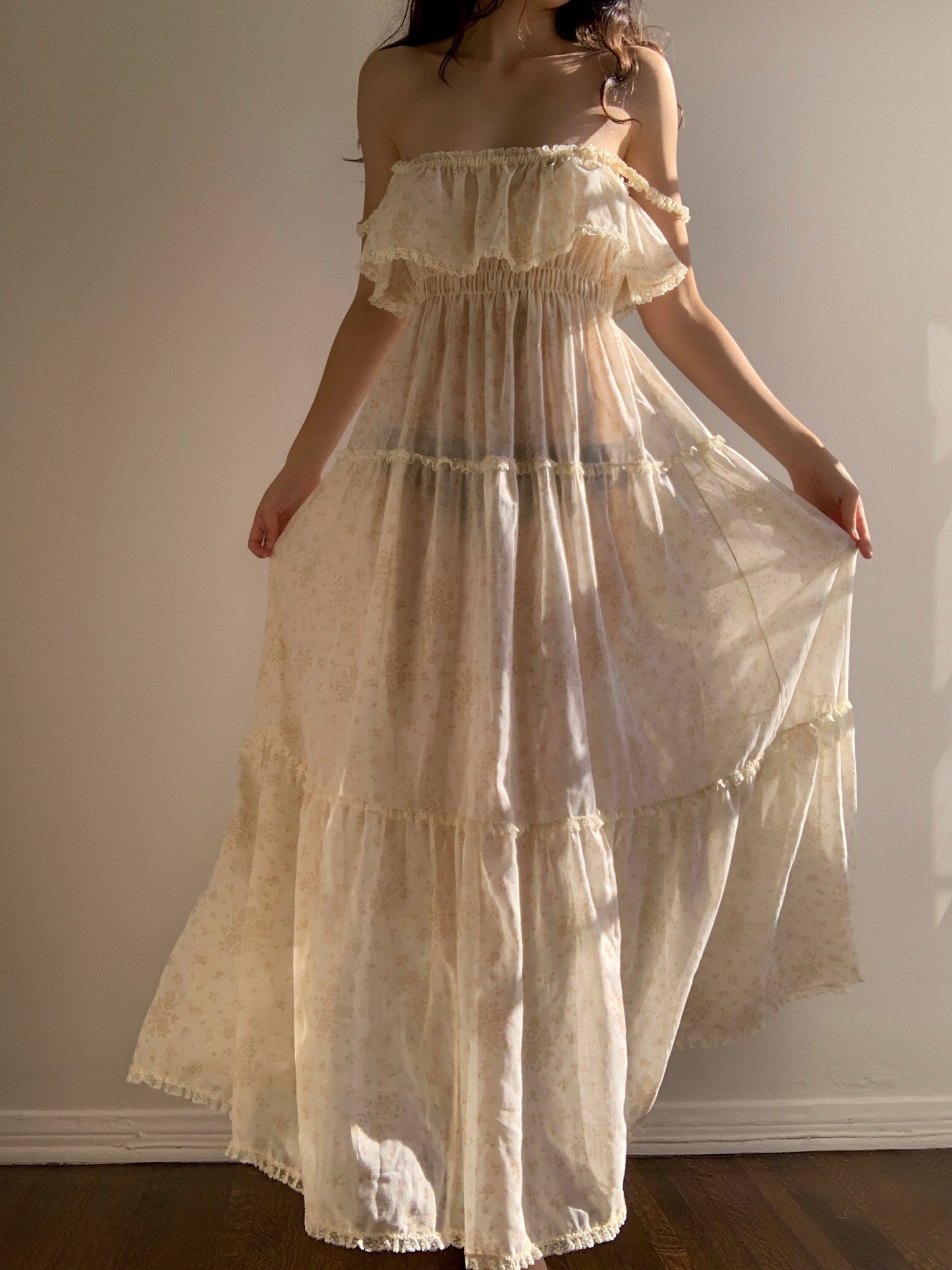 Cottage Ruffle Gown (XS/S/M)