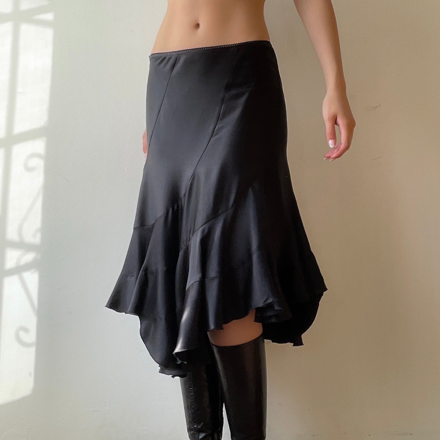 Silk Ruffle Skirt (XS/S)