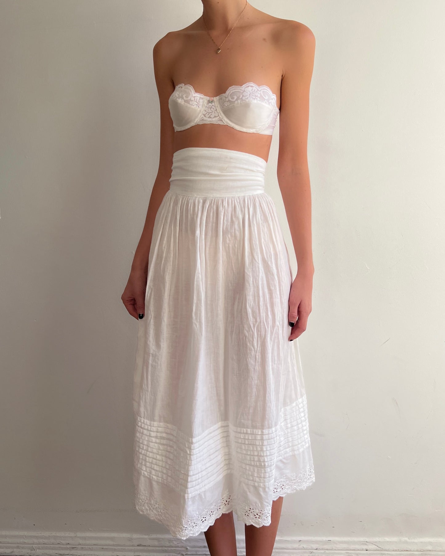 Edwardian Cotton Skirt (XXS/XS)