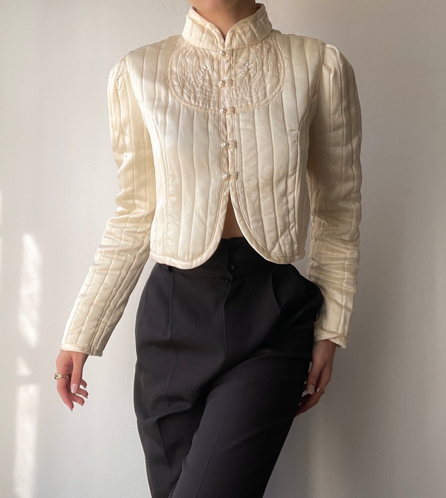 Gunne Sax Quilted Bed Jacket (XS/S)