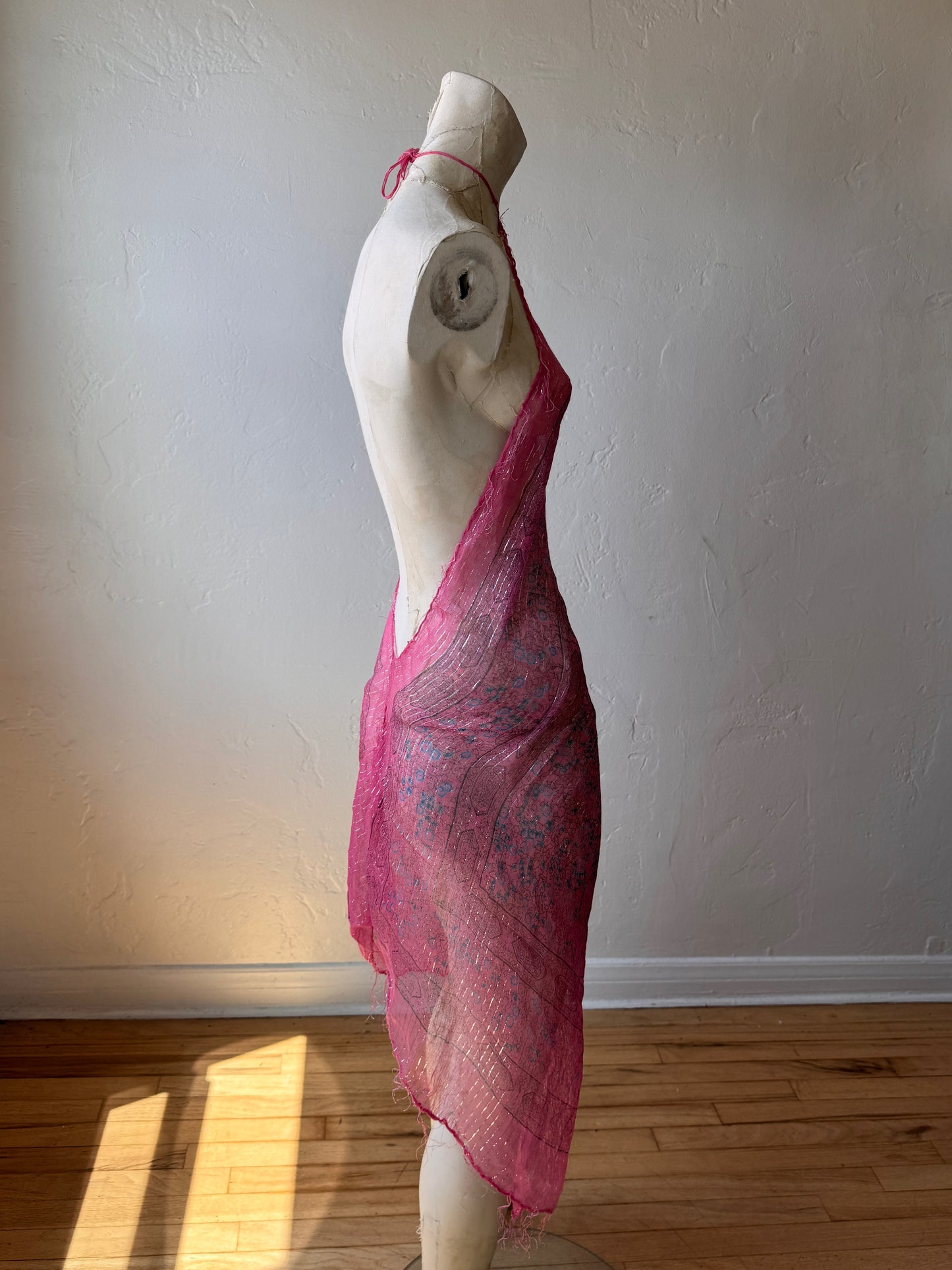 Gauze Scarf Dress
