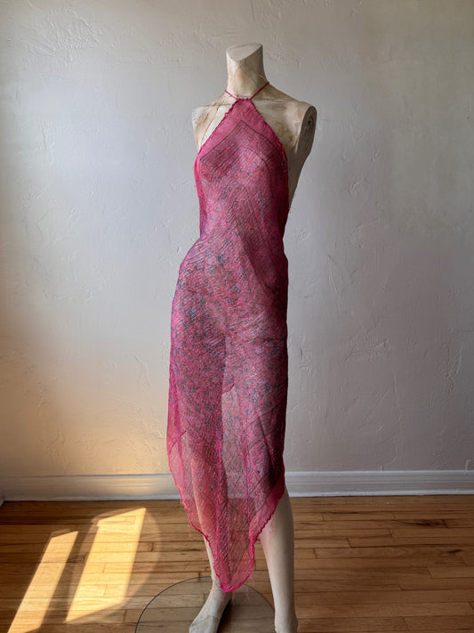 Gauze Scarf Dress