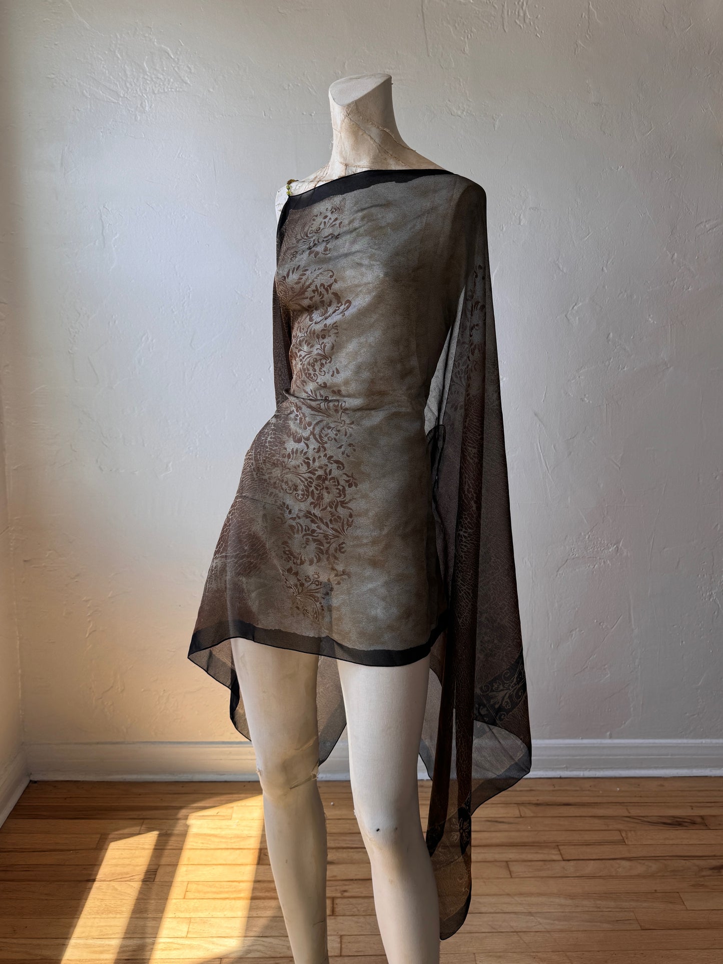 Aphrodite Beaded Scarf Dress