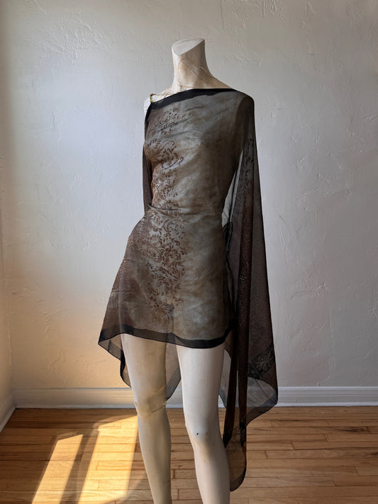 Aphrodite Beaded Scarf Dress