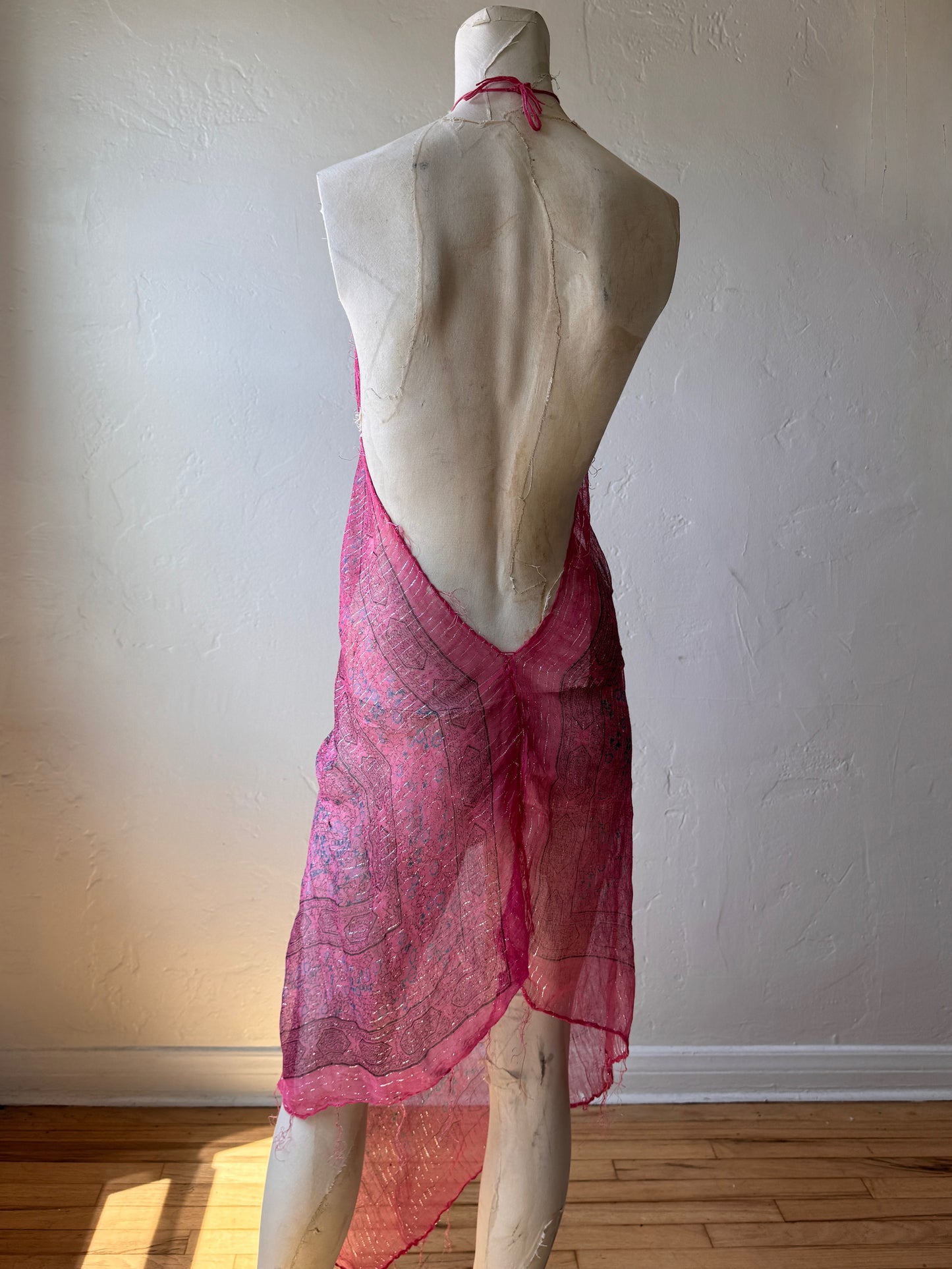Gauze Scarf Dress