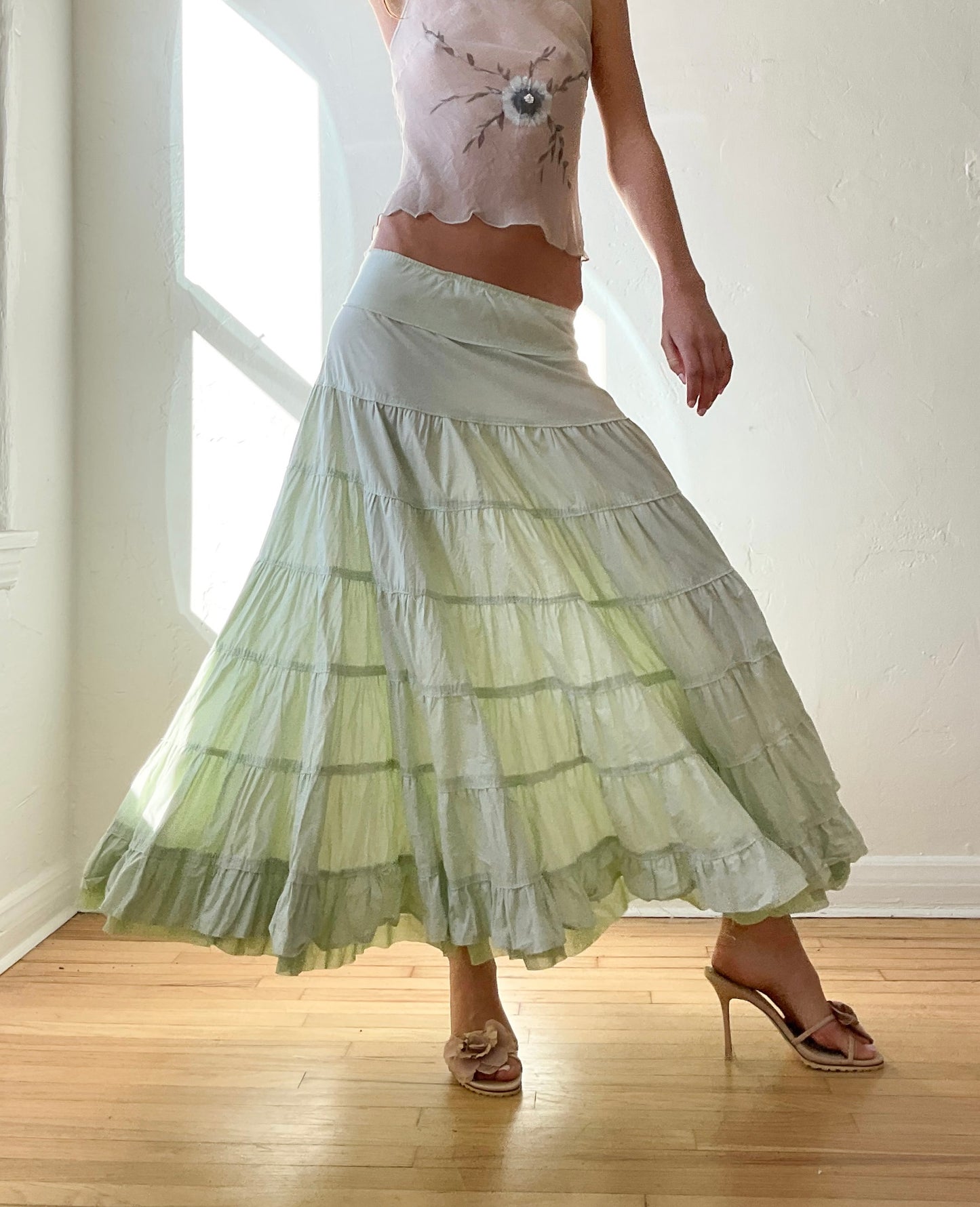 1970s Mint Skirt (XXS/XS)