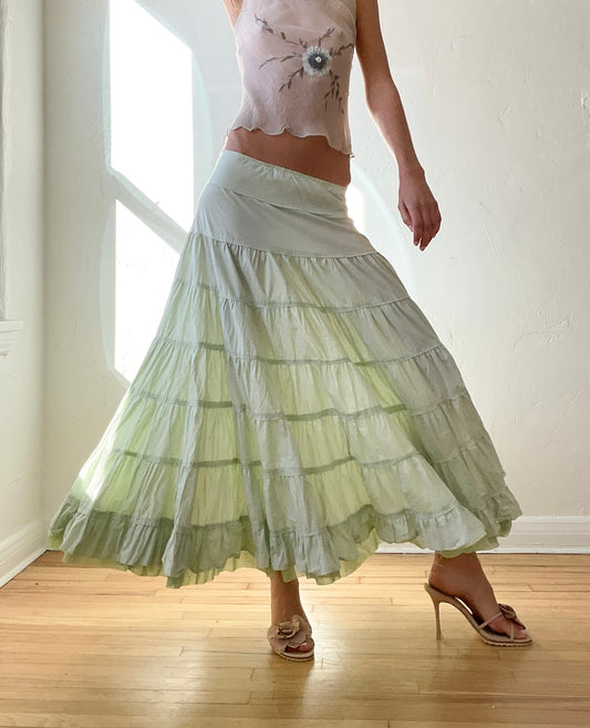 1970s Mint Skirt (XXS/XS)