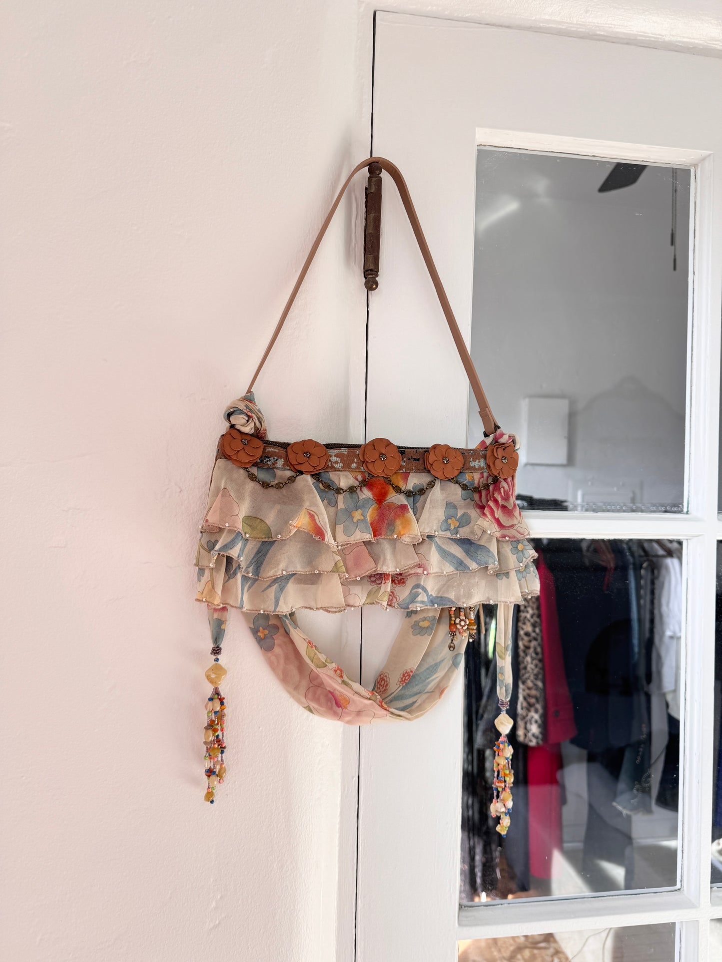 Vintage Chiffon Ruffle Purse